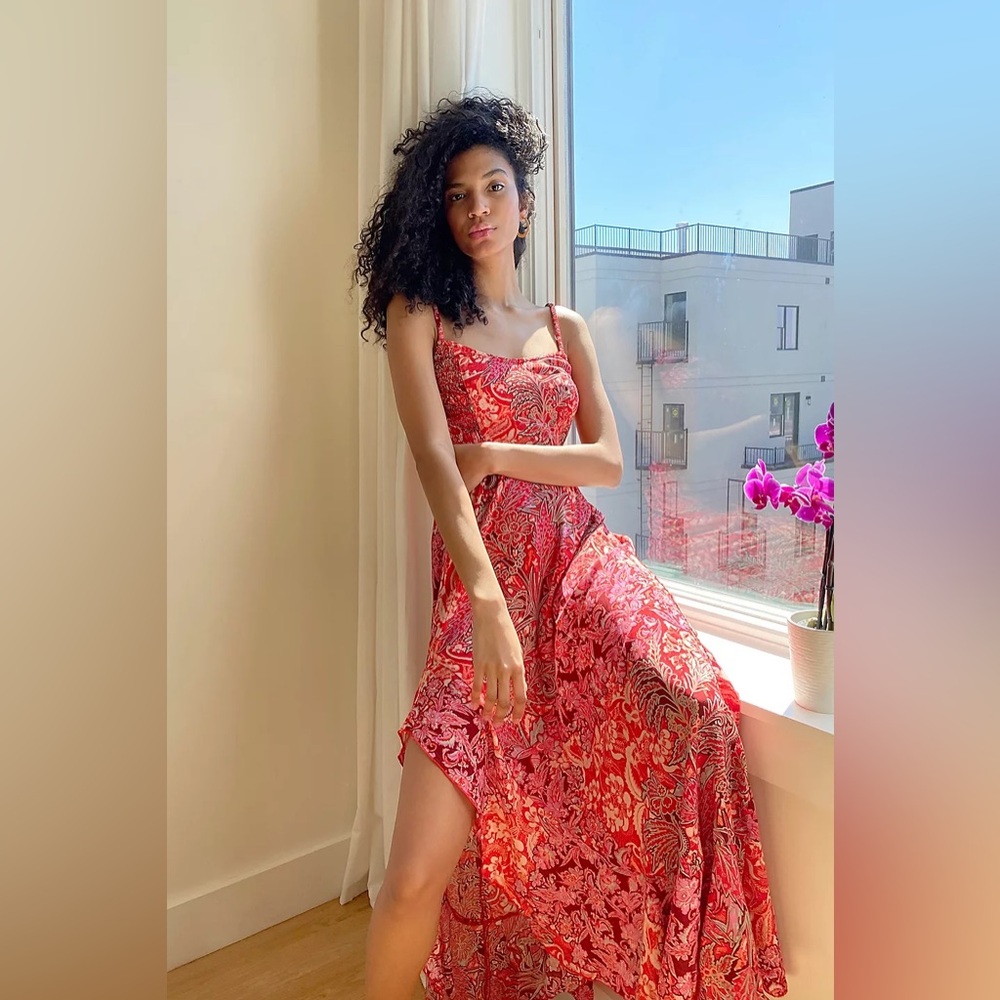 Intimately Free People Forever Yours Smocked Slip